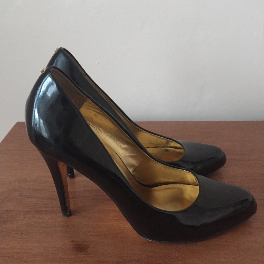 Ted Baker black patent leather heels